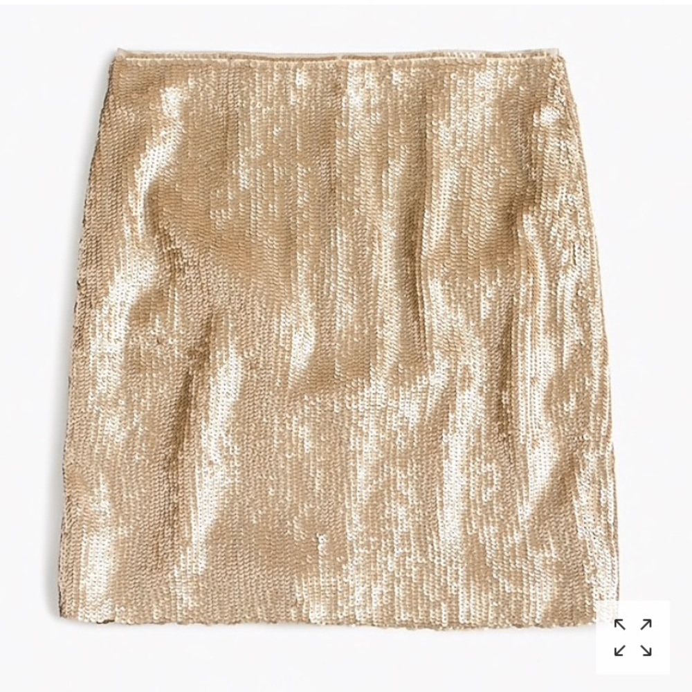 BLACK Sequin J Crew Mini Skirt